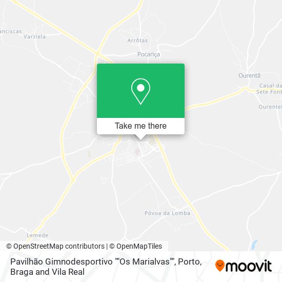 Pavilhão Gimnodesportivo ""Os Marialvas"" map