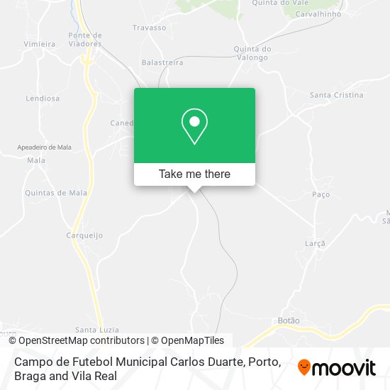 Campo de Futebol Municipal Carlos Duarte mapa