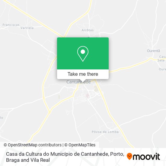 Casa da Cultura do Município de Cantanhede mapa