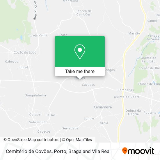 Cemitério de Covões map