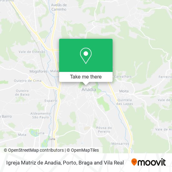 Igreja Matriz de Anadia mapa