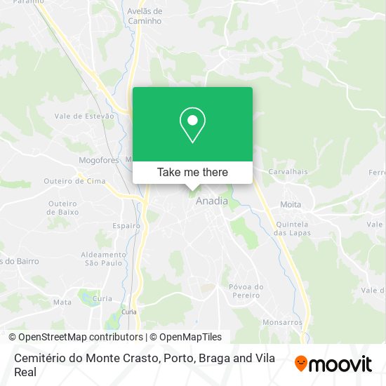 Cemitério do Monte Crasto map