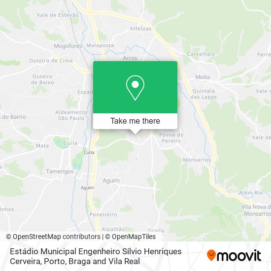 Estádio Municipal Engenheiro Sílvio Henriques Cerveira mapa