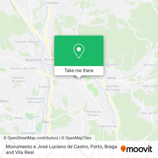 Monumento a José Luciano de Castro mapa