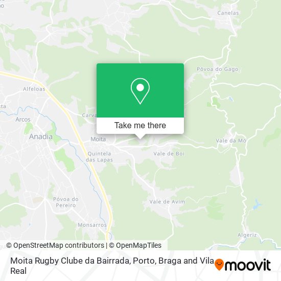 Moita Rugby Clube da Bairrada map