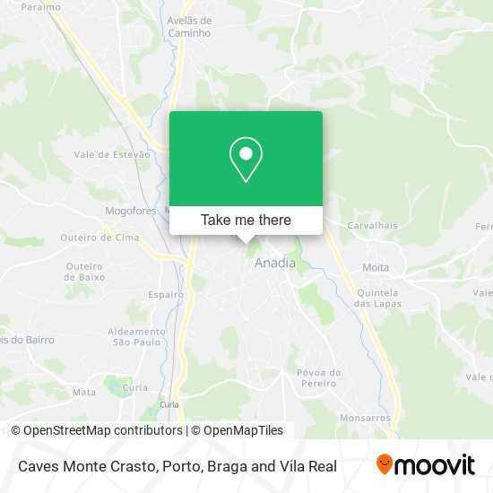 Caves Monte Crasto map