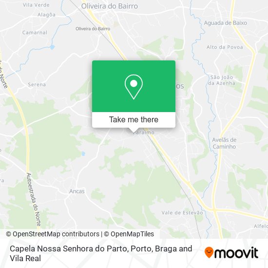 Capela Nossa Senhora do Parto mapa