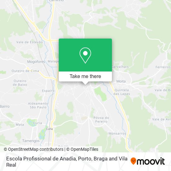 Escola Profissional de Anadia mapa