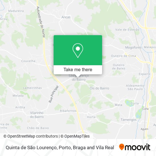 Quinta de São Lourenço mapa