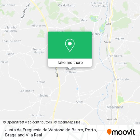 Junta de Freguesia de Ventosa do Bairro map