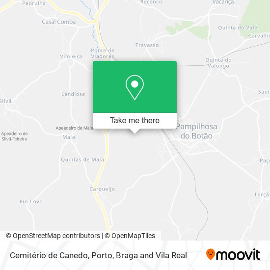 Cemitério de Canedo map