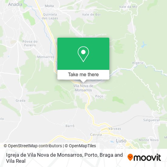 Igreja de Vila Nova de Monsarros map