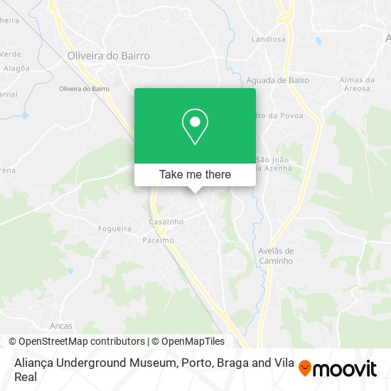 Aliança Underground Museum map