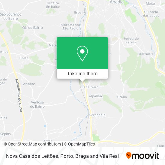 Nova Casa dos Leitões mapa