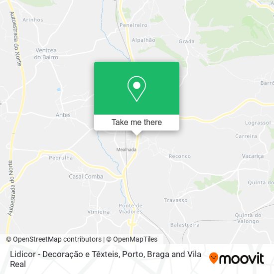 Lidicor - Decoração e Têxteis mapa