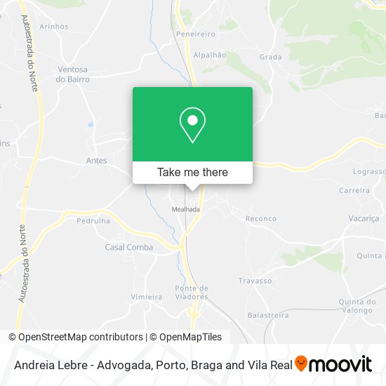 Andreia Lebre - Advogada mapa