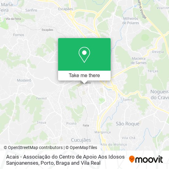 Acais - Associação do Centro de Apoio Aos Idosos Sanjoanenses mapa