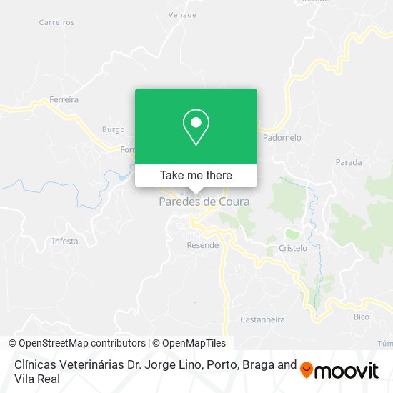 Clínicas Veterinárias Dr. Jorge Lino mapa