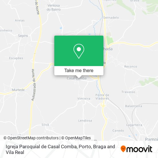 Igreja Paroquial de Casal Comba map