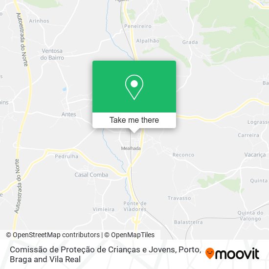 Comissão de Proteção de Crianças e Jovens map