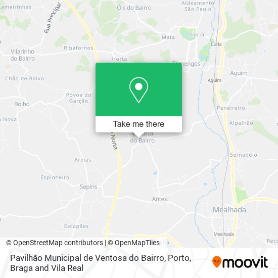 Pavilhão Municipal de Ventosa do Bairro map