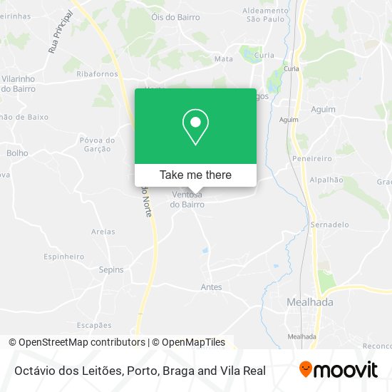 Octávio dos Leitões map