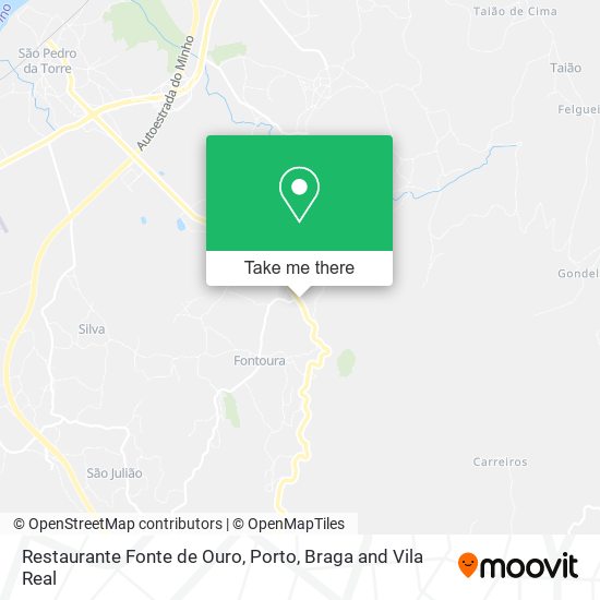 Restaurante Fonte de Ouro mapa