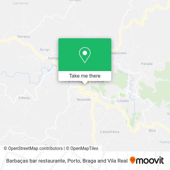 Barbaças bar restaurante mapa