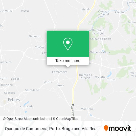 Quintas de Camarneira mapa