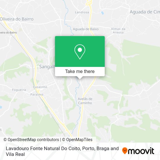 Lavadouro Fonte Natural Do Coito map