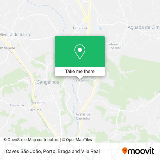 Caves São João mapa