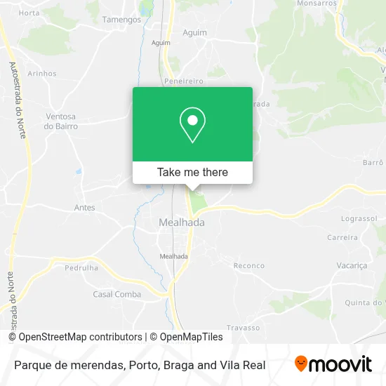 Parque de merendas map