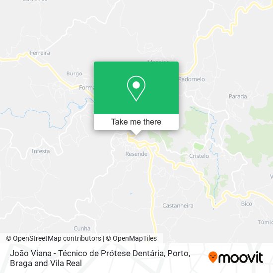 João Viana - Técnico de Prótese Dentária mapa