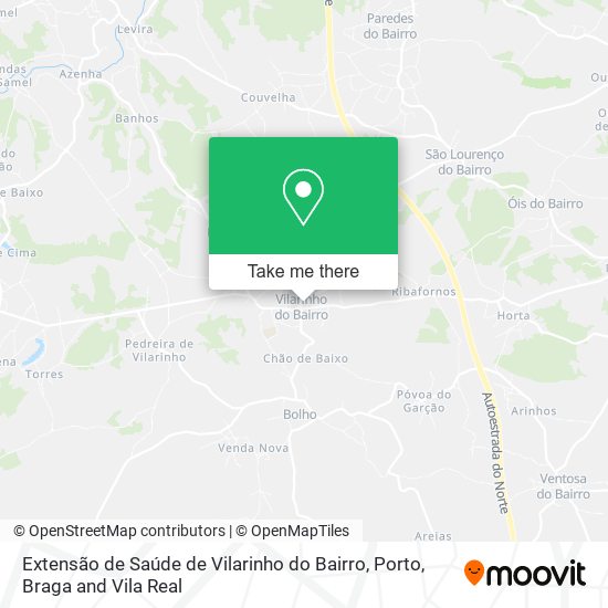 Extensão de Saúde de Vilarinho do Bairro map