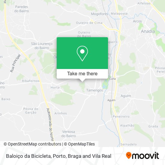 Baloiço da Bicicleta mapa