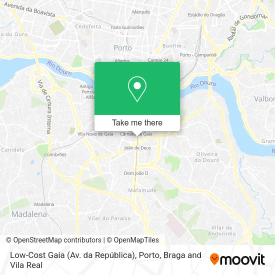 Low-Cost Gaia (Av. da República) map