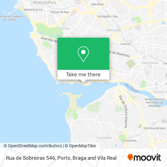 Rua de Sobreiras 546 map