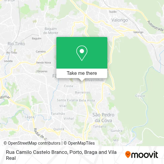 Rua Camilo Castelo Branco mapa