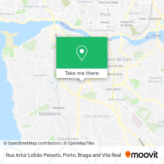 Rua Artur Lobão Peixoto mapa