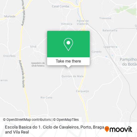 Escola Basica do 1. Ciclo de Cavaleiros map