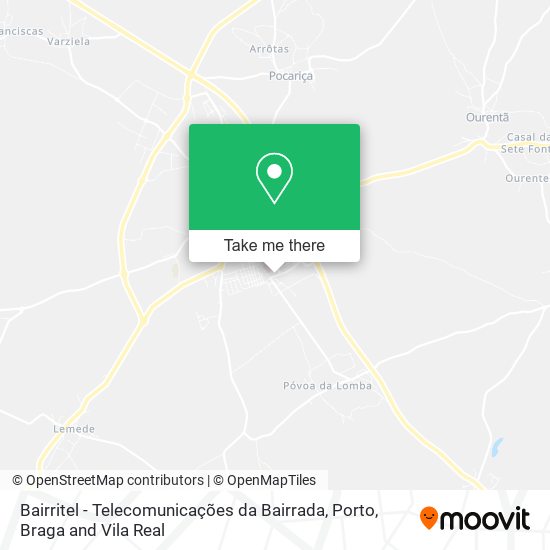 Bairritel - Telecomunicações da Bairrada mapa