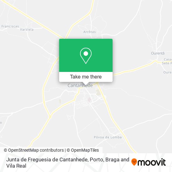 Junta de Freguesia de Cantanhede mapa