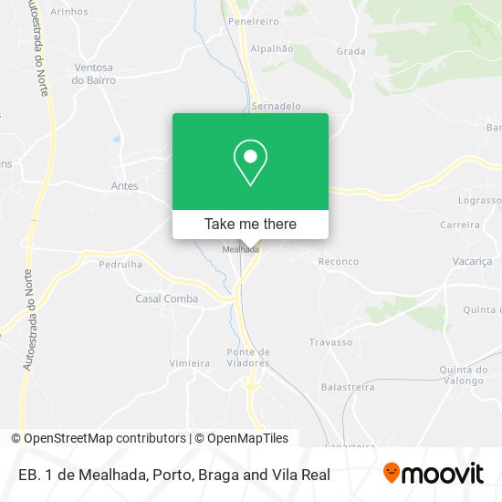 EB. 1 de Mealhada mapa