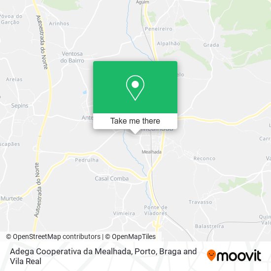 Adega Cooperativa da Mealhada map