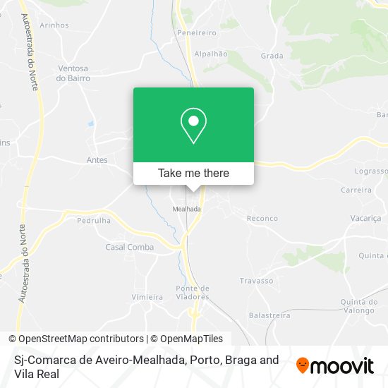 Sj-Comarca de Aveiro-Mealhada map