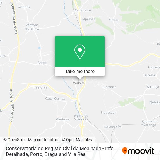 Conservatória do Registo Civil da Mealhada - Info Detalhada mapa