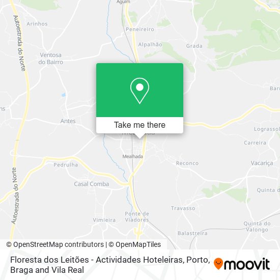 Floresta dos Leitões - Actividades Hoteleiras map