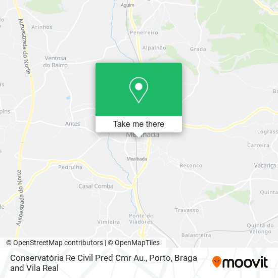 Conservatória Re Civil Pred Cmr Au. map