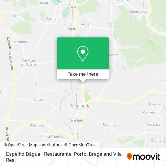 Espelho Dágua - Restaurante mapa