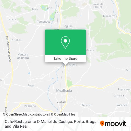Cafe-Restaurante O Manel do Castiço map
